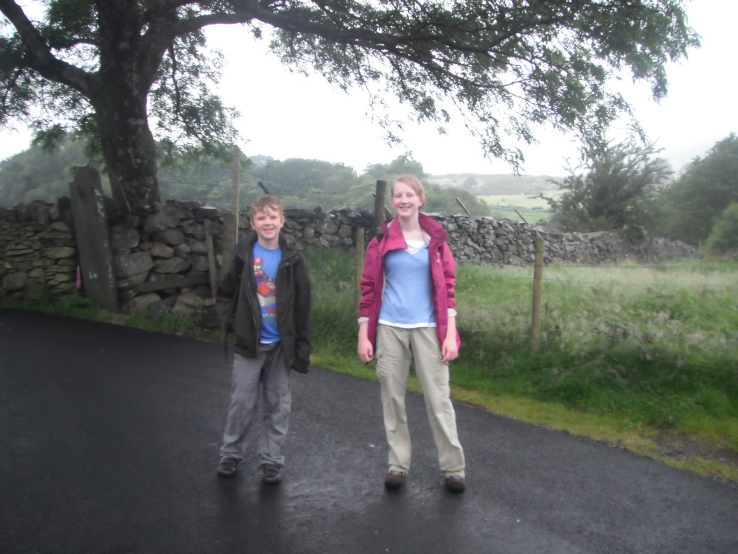 The beginning of the climbing Mount Snowdon