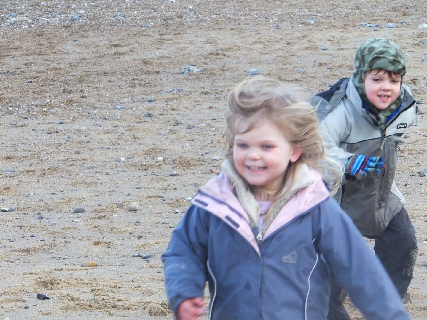 Rockpooling is great and you can also ahve a run around the beach to stay warm in colder weather