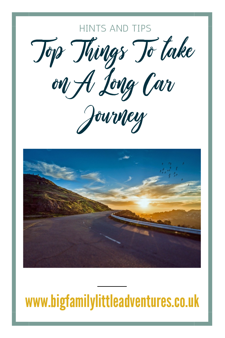 Taking a large family on a long car journey can be quite stressful if you don't plan! Click through for ten activities and products that will help the journey go smoothly.