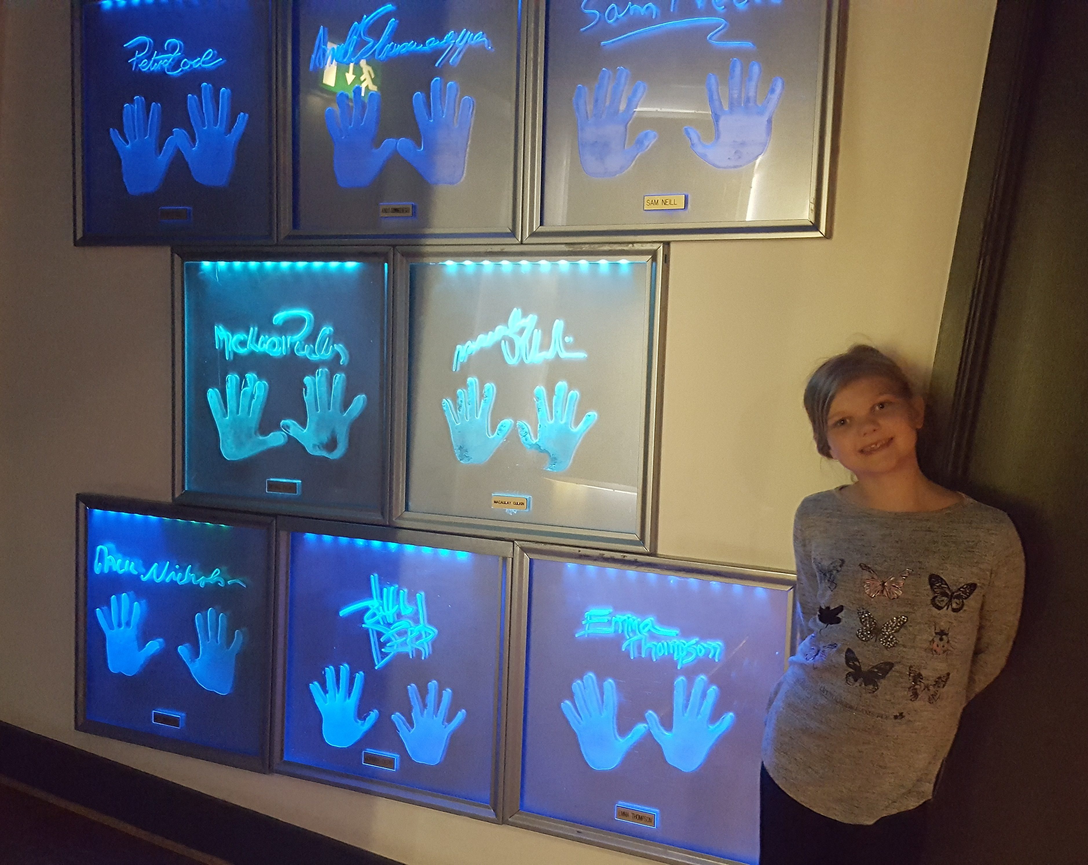 Planet Hollywood Wall of Famous Handprints