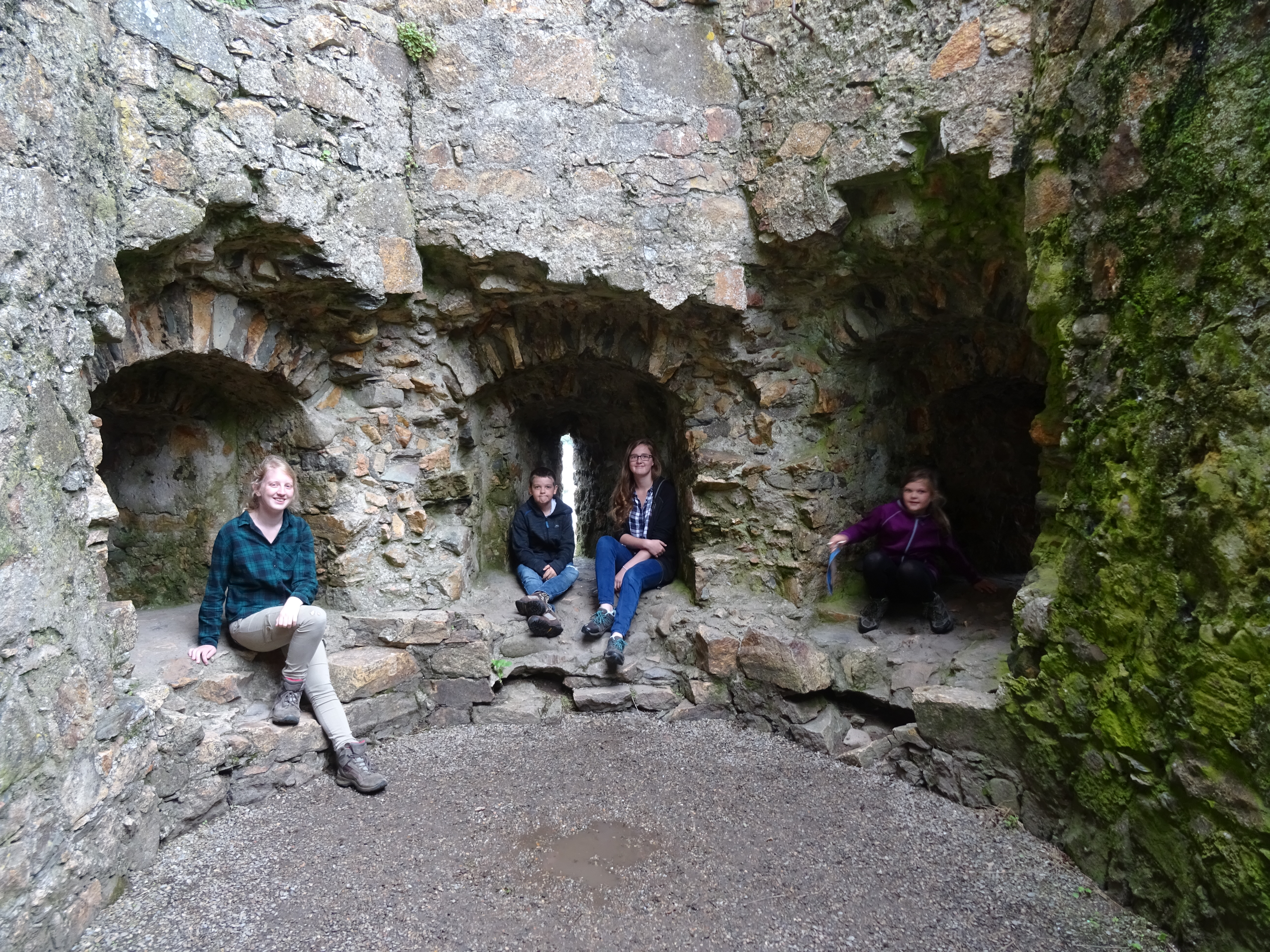 Inside Criccieth Castle