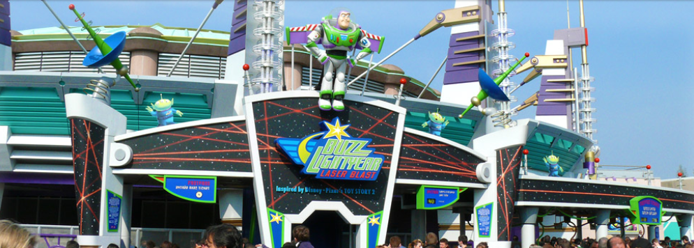 Buzz Lightyear Laser Blast rides for teenagers at disneyland paris