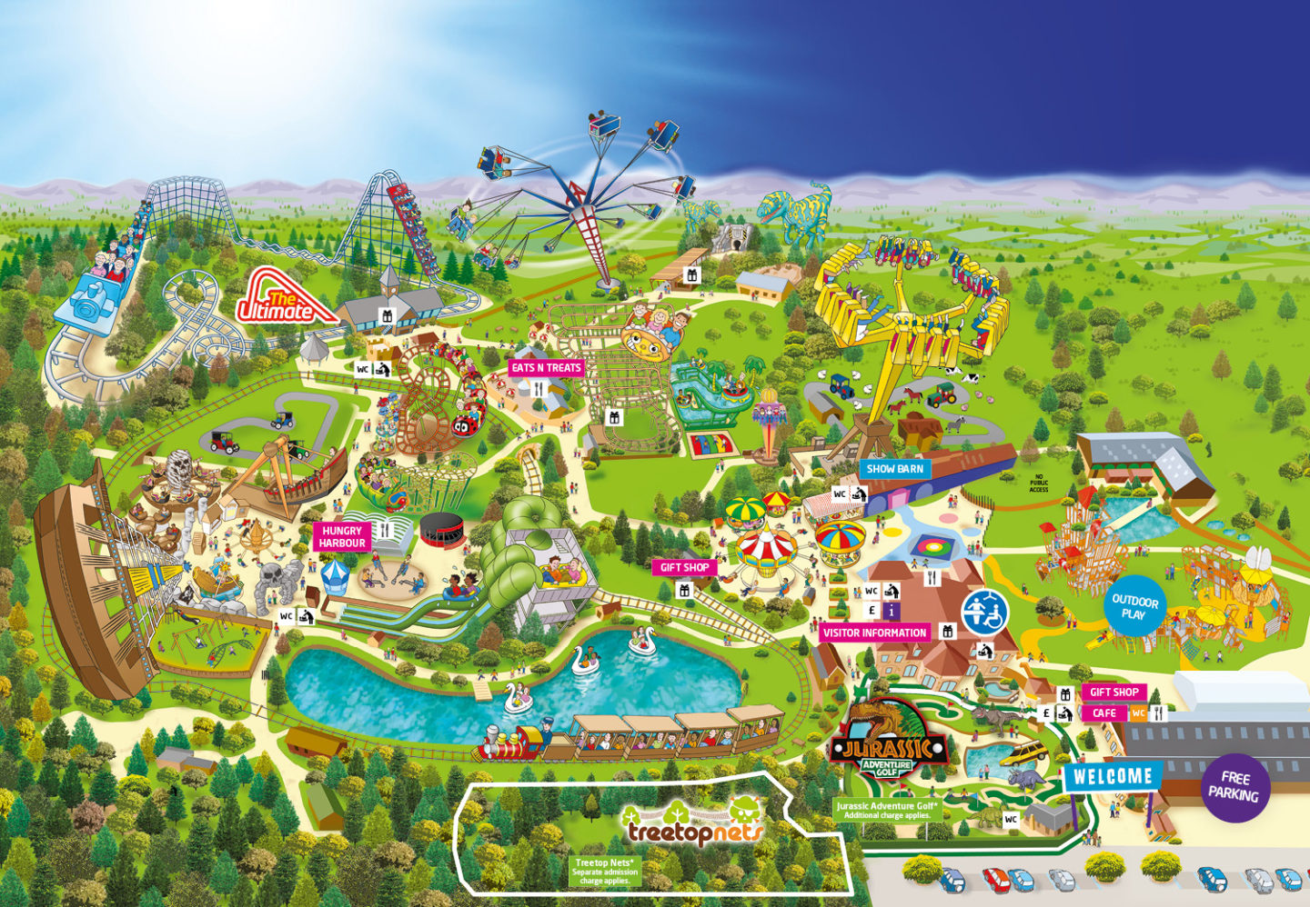 Lightwater Valley Nearest Hotels To UK Theme Parks