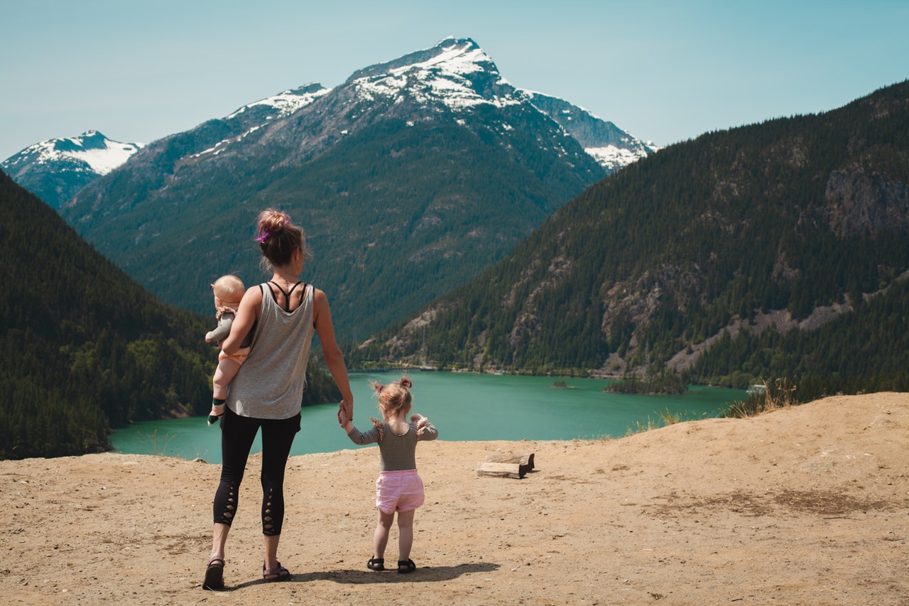 Picture of mum and two children on Family holidays exploring new places