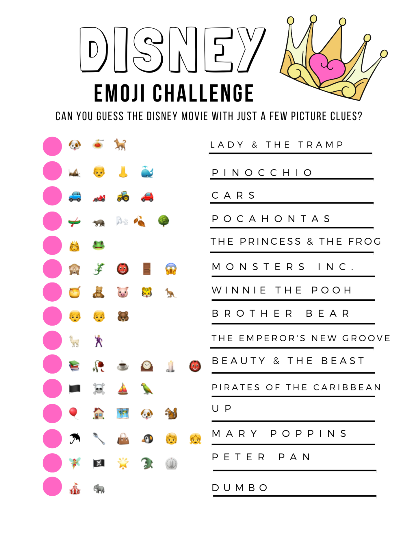 disney emoji challenge big family little adventures