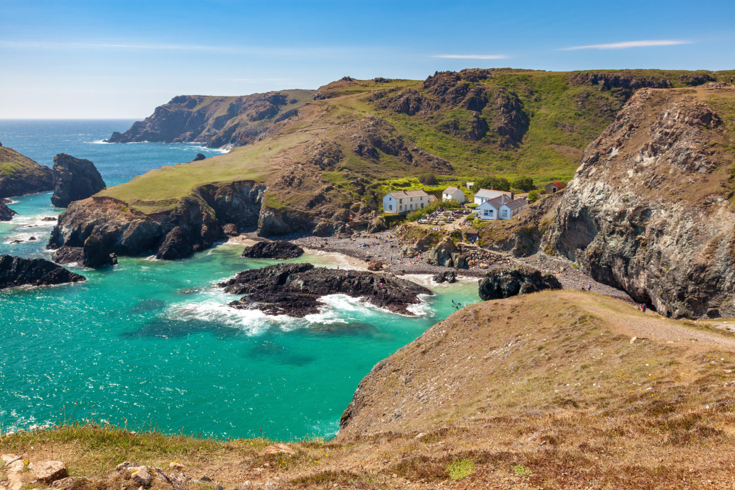 best beaches in England - Kynance Cove