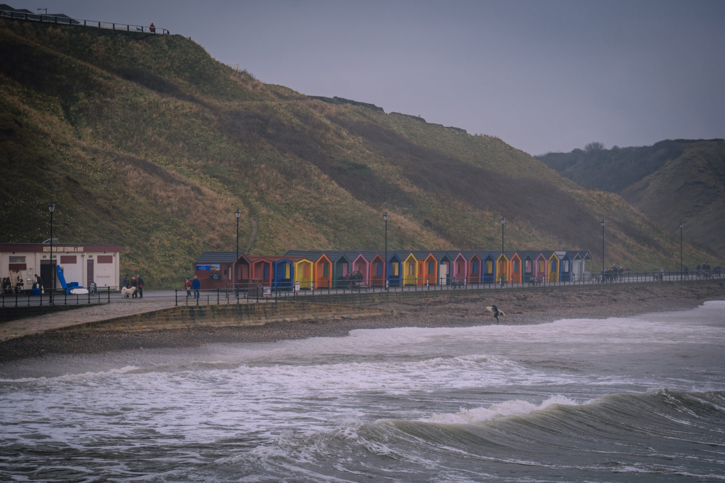 best beaches in England - Saltburn Beach