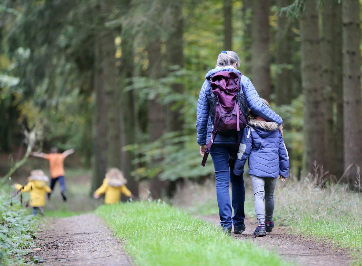 hiking with kids