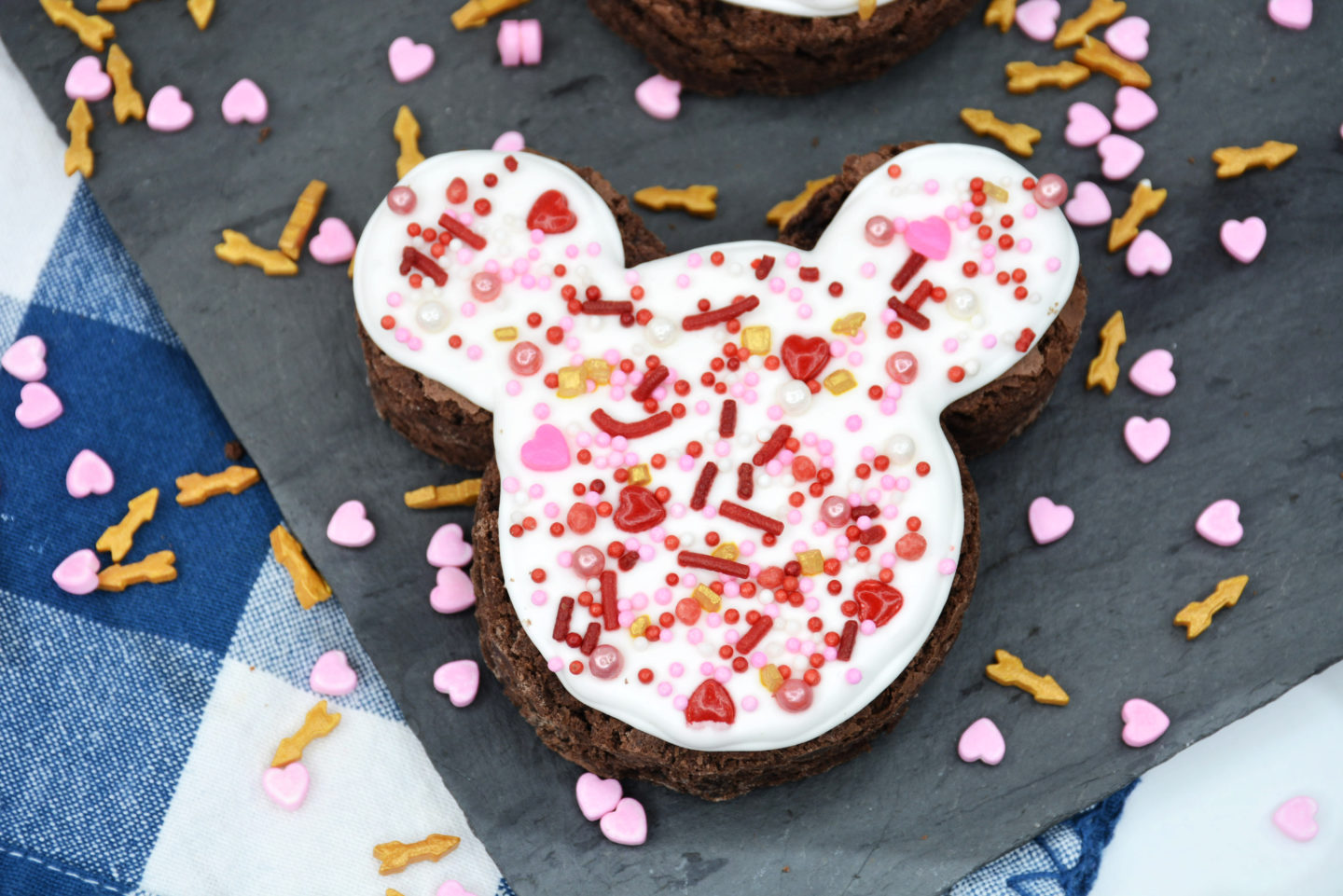 Mickey Mouse Valentines Day Brownies
